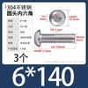 Tornillos de Acero Inoxidable 304 de Cabeza Semicircular con Hexágono Interior Tornillos de Cabeza Pan con Hexágono Interior Tornillos de Rosca Completa M1.6M3M4M5