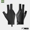 Guantes profesionales de billar de tres dedos, gama alta, silicona antideslizante especializada, malla transpirable, mejora de la presión, tacto sedoso, resistentes al desgaste, guantes sin dedos