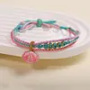 Pulseira de Corda Colorida do Festival do Barco Dragão Corda Vermelha Tecida à Mão Infantil Bebê Pequeno Zongzi Corda de Mão Presente de Lote Festival de Maio