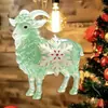 Adorno 2027 Año Nuevo Zodiaco Oveja Colgante Plano de Acrílico Adorno de Oveja Pequeña de Navidad y Año Nuevo Decoración de Árbol de Navidad