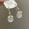 Pendientes Colgantes Super Hada Ojo de Gato Hoja 2026 Nuevos Pendientes Populares de Moda Pendientes Sencillos de Alta Gama para Mujer