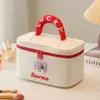 Bolsa de Maquillaje Dopamina Estilo Nuevo Color de Nicho Bloque de Color Gran Capacidad Portátil para Viaje Bolsa de Almacenamiento Cosmético Bolsa de Tocador