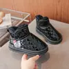 Botas de Nieve para Niñas Zapatos de Algodón 2026 Nuevo Otoño Invierno Zapatos Grandes de Algodón Antideslizantes Resistentes al Desgaste Suela Suave Con Pelusa Cálidos Zapatos para Niños