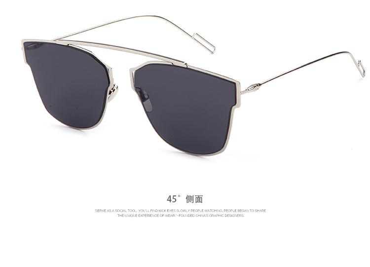新款 时尚复古太阳眼镜 男女士经典款太阳镜驾驶眼镜 金属墨镜