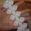 Encaje Soluble en Agua de Poliéster de Alta Calidad para Ropa, Accesorios Decorativos para Empalme, DIY Mangas de Ropa, Faldas y Pantalones, Materiales de Costura