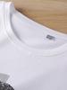 Playera de manga corta de algodón mercerizado para hombre, moda de verano, estampada, cuello redondo, media manga, transpirable, absorbe el sudor, delgada, top BK521