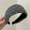 Design Estilo Coreano Senso Estelar Bolinhas Faixa Larga Cabeça Temperamento de Alta Classe Diário Preguiçoso Deslocamento Versátil Faixa de Cabeça Acessórios de Cabelo