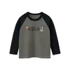 Camiseta de Manga Larga para Niños 2026 Otoño Nuevo Estilo 27kids Niños Parche Insertado Ropa Interior Ropa para Bebés