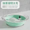 Cubeta Plegable Lavabo de Dormitorio Lavabo Transparente para el Hogar Lavabo para Lavar Ropa de Estudiante Cubeta de Plástico para la Vuelta a Clases Tamaño Grande Tina para Bebé