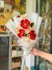 Buquê de palitos torcidos feito à mão DIY flores enviar Dia das Mães Dia dos Namorados presente de feriado saco de material de papoula