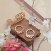 Pulseira de Estilo Antigo Liga Metálica Material para Joias DIY Acessórios Material Retro Pulseira de Flor da Dinastia Han Acessórios de Anel