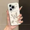 Aplicável à Capa de Celular Huawei Pura 90 Pro Max Desenho Animado Estilo Coreano P80 Por Nova Borboleta Metálica Criativa de Alta Qualidade