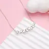 Libro Caperucita Roja Flor de Glicina Sonrisa de Zhao Yingzi Collar Zirconia Cadena para Clavícula de Mujer Lujo Ligero de Alta Gama Nicho Venta al por Mayor
