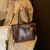 Bolsa de Axila Retro Simples Maillard Feminina 2026 Nova Bolsa de Ombro de Grande Capacidade para o Dia a Dia Bolsa Tote de Alto Padrão