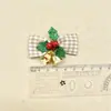 Acessórios diy do laço do Natal mini linho sino da árvore de Natal pendente decoração da caixa de presente