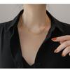 Collar Estilo Coreano Simple Elegante Estrellas Brillantes Cadena Clavícula para Mujer Collar Celebridad Cibernética Acero Titanio No se Desvanece
