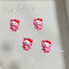 Nuevos Accesorios de Arte para Uñas de Gatito de Dibujos Animados Sanrio Celebridad de Internet Estilo Caliente Resina Lindo Gato KT Accesorios de Armadura para Uñas