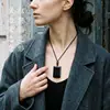 Colgante de cristal natural "Sin Preocupaciones", colgante cuadrado pulido de cristal amarillo y piedra en bruto de amatista, venta al por mayor de joyería de cristal