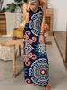 Vestidos Europeos y Americanos 2025 Venta Caliente Estampado Digital Tendencia de Moda Primavera y Verano Estilo D Vestido Largo con Tirantes Floral para Mujer