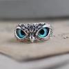 Anel Animal Coruja Retro de Celebridade da Internet Europeia e Americana Transfronteiriço Padrão de Escultura Hip-hop para Homens e Mulheres Design Atacado
