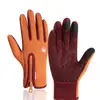Luvas à Prova de Vento Inverno Bicicleta Quente Tela Sensível ao Toque Água Equipamento de Ciclismo Veludo ao Ar Livre À Prova de Frio Esqui Luvas de Tela Sensível ao Toque