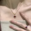 Conjunto Romântico de Colar e Anel "Branca de Neve" Estilo Palácio Retrô, Contraste de Cores de Luxo Leve