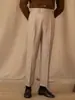 Pantalones de Otoño e Invierno para Hombre, Estilo Ligeramente Maduro, Ajuste Delgado Versátiles Largos, Pantalones Casuales, Versión Coreana, Pantalones de Vestir Rectos Regulares Largos para Hombre
