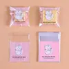 Natal auto-selante Sticky Bag Snowflake Crisp Packaging Bag Machine-sealed Bag Ano Novo Leite Data Cookie Cow Cracker Wrapping Paper Candy