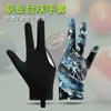 Guantes de Billar, Antideslizantes, Resistentes al Desgaste, de Tres Dedos, Finos, Transpirables, Absorbentes del Sudor, Elásticos, Guantes de Snooker de Medio Dedo para Hombres y Mujeres