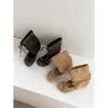Primer Encuentro: Zapatos de tacón bajo con punta redonda y lazo, botines estilo ballet para mujer con tacón oculto