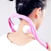 Massageador manual de vértebras cervicais, amassador fitness, mini clipe de mão, massageador de pescoço, vértebras cervicais, massageador de pescoço para idosos