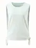 Chaleco Deportivo Transpirable de Secado Rápido para Mujer Blusa de Fitness con Abertura y Tirantes Ropa de Yoga Top Holgado sin Mangas para Exteriores