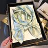 Elegante Bufanda de Caballo Cinta Versátil Corbata Decorativa para Bolso Bufanda para Traje Pequeña Larga Banda para el Cabello Bufanda Estampada Delgada Estrecha para Mujer