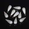 Brincos Pendentes de Pérola Imitação Gota d'Água Branca Off-White Acessórios Roupa Sapato Bolsa Decoração Contas Soltas Joias DIY
