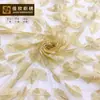 Vestido de verano tela de vestido bordado plano Hoja de Arce tela con bordado de malla tela con bordado tridimensional