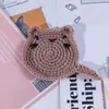 Amazon transfronterizo nuevo tejido a mano puro ratón lindo decoraciones de Halloween tapete aislante térmico posavasos al por mayor