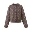 STAFFPICK Suéter casual retrô coreano para mulheres, cardigã de bolinhas, blusa básica para outono e inverno, suéter de tricô M33