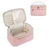 Bolsa de Cosméticos de Viagem de Grande Capacidade Amazon Light Luxury Multifuncional Bolsa de Artigos de Higiene Pessoal Pu Impermeável Bolsa de Armazenamento Portátil