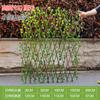 Cerca Simulada Cerca Telescópica de Malla Cerca de Madera Balcón Jardín Decoración Cerca de Hojas Ratán Bloqueando Plantas Falsas