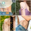 Ruikalong Nuevas Pegatinas de Tatuaje Impermeables de Larga Duración Coloridas Pequeñas Frescas Dopamina Mariposa Pegatinas de Tatuaje Gama Alta Ins