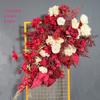 Chiyidai de ponta flor de orquídea criptografia simulação de casamento fileira de flores de chão flores de fundo de casamento flores de auditório de casamento decoração de flores de seda de pista