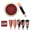 Polvo para Uñas Arte de Uñas Ojo de Gato 5D Polvo de Espejo Mágico Polvo Magnético Multicolor Aurora Polvo Fino Especial para Arte de Uñas de Gel Ojo de Gato DIY