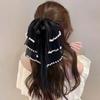 Pinza para el Cabello de Lazo Estilo Coreano Cinta Media Recogido Pinza para el Pelo Pinza de Tiburón Nueva Pinza de Tiburón Accesorios para el Cabello de Gasa Sentido Avanzado Disco para el Cabello