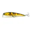 Isca Artificial de Plástico ABS Simulado 12cm/12.3g Transparente com Papel Laser Interno Minnow Flutuante