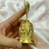 Campana Vintage de Cobre de Manivela para Venta Ambulante, Campana de Servicio, Campana de Metal para Ancianos, Campana de Clase, Campana de Educación Temprana