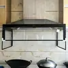 Coifa de Cozinha com Sucção Lateral Coletora de Fumaça Tampa à Prova de Gordura Defletor Transparente Coleta Superior Coifa Exaustora Resistente a Altas Temperaturas Defletor de Gordura
