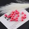 Pérolas Plásticas Coloridas de Alto Brilho com Furo Reto de 10mm para Corrente de Celular Feita à Mão DIY Materiais de Joias com Contas Pequenos Acessórios