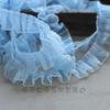 4cm de Ancho Organza Fruncido Borde de Diente de Perro Encaje Estéreo Tela para el Hogar Zapatos y Sombreros Lolita Ropa Hecho a Mano Di