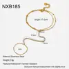 Pulseira de Corrente de Tennis Estrela de Cinco Pontas Banhada a Ouro 18K Transfronteiriça Europeia e Americana com Zircônia Pulseira de Pulso Aço Inoxidável Impermeável Pulseira Articulada no Dedo Joia