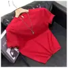 Suéter de Color Sólido Delgado para Hombre 2024 Cuello Redondo Pareja Casual Más Fácil de Combinar Nueva Camisa Básica Suéter de Manga Corta